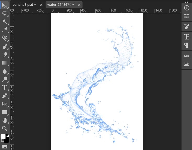 Phoeopea 水の画像を用意して編集する