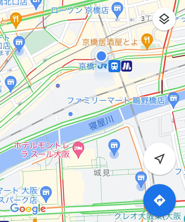 大阪 京橋駅付近